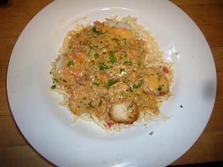 Scallops in Tomato Cream